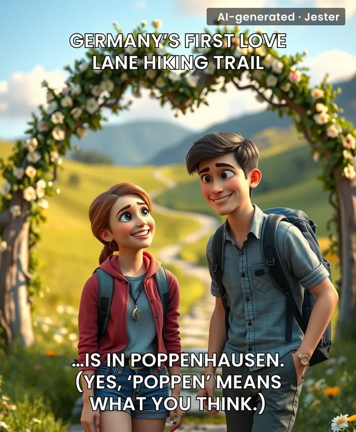 The village was probably named after a lord called Poppo — which, in German, is also slang for ‘butt’.