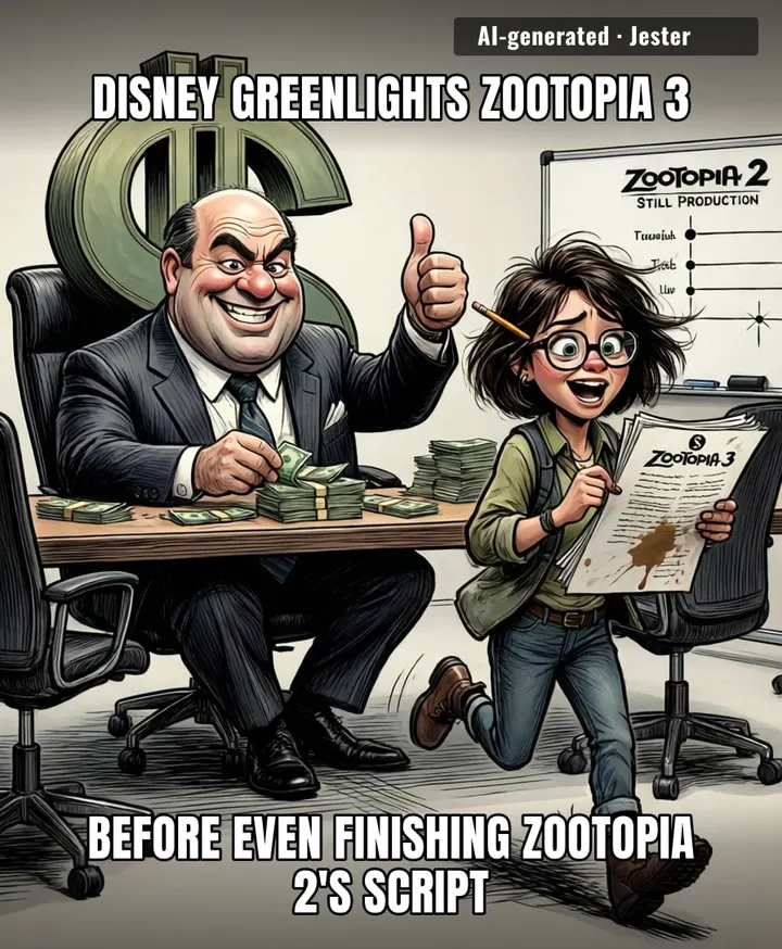 Disney's sequel strategy is just 'keep printing money until the audience finally notices the animation is just a cash register with fur.'