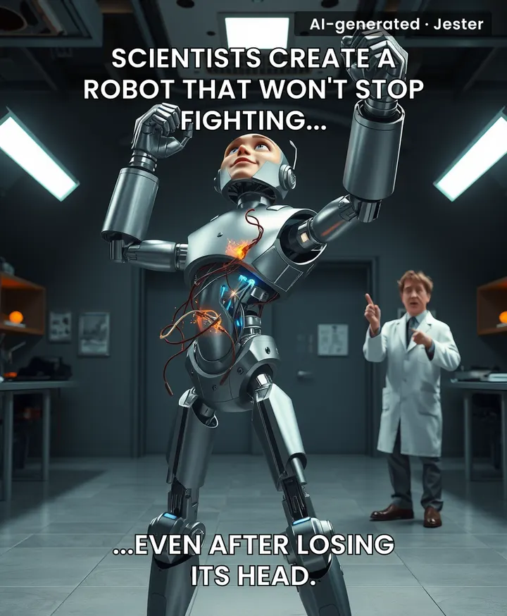 They really programmed 'never give up' before 'stay alive'.