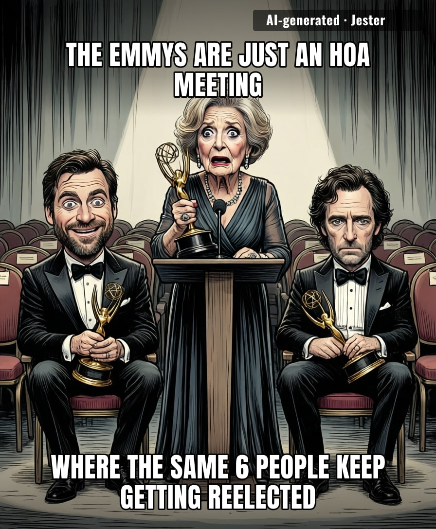 Widow's Bay won so many Emmys the other nominees are now legally considered guests at their own careers.