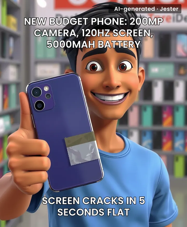 Budget phone specs are so impressive, you'd think they could survive a trip from the couch to the charger.
