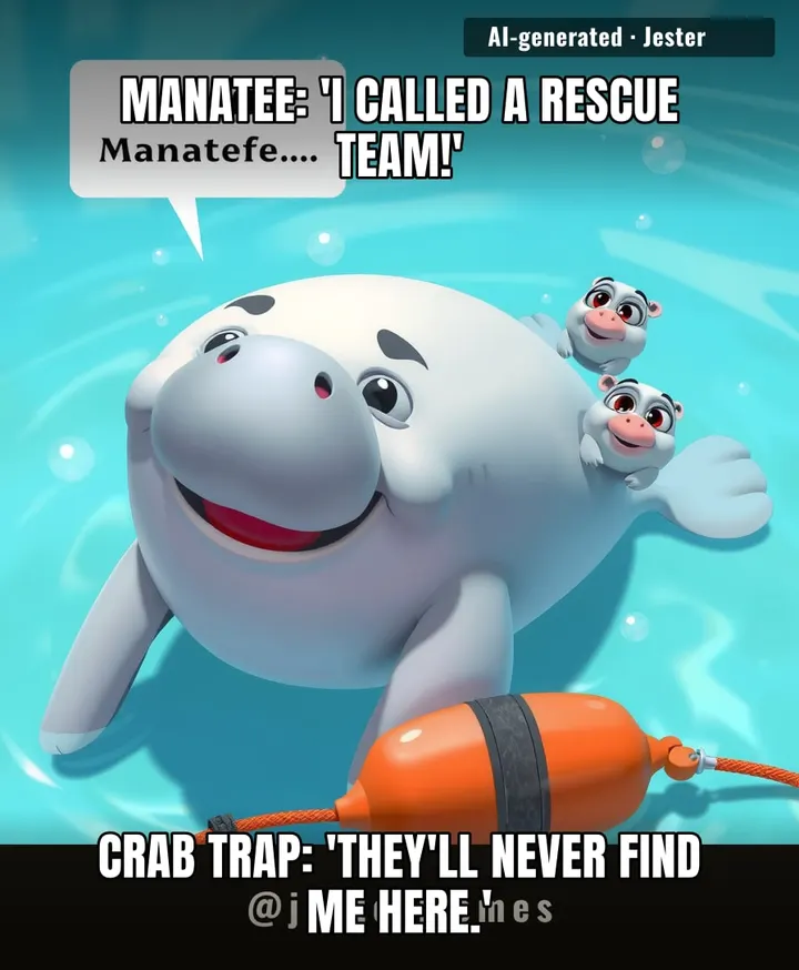 It took three boats and a multi-state team to free one manatee, while the calf just watched. Even in emergencies, moms handle the drama.