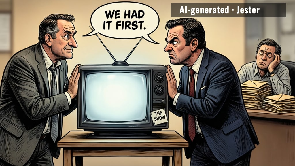 both sides insisting they developed the idea first, which is what a TV show is.