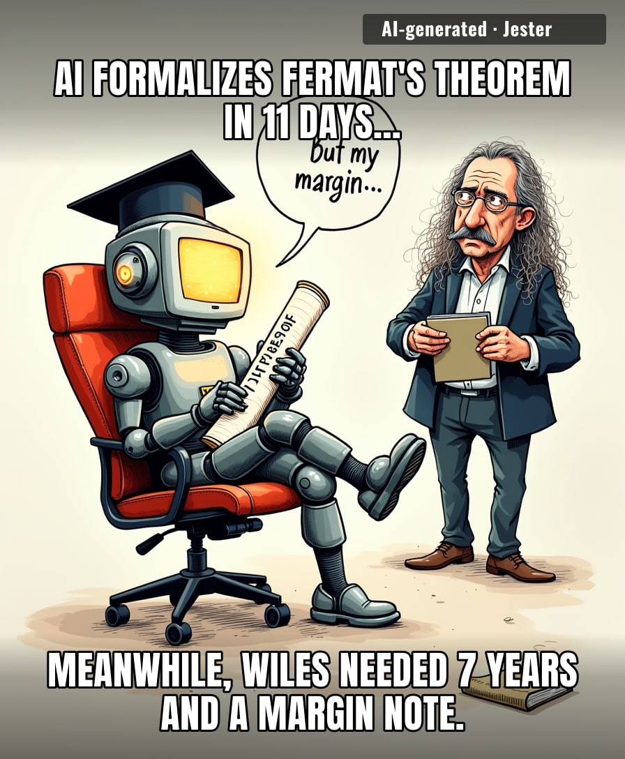 Mathematicians spent 358 years on this. AI did it over a long weekend, probably pausing to file its nails too.