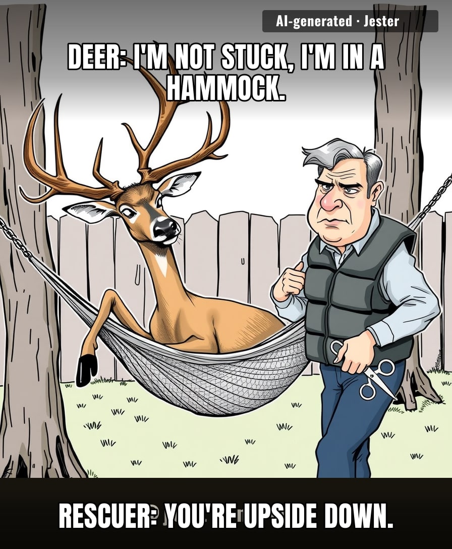 HOA fined the deer for unapproved backyard amenity.