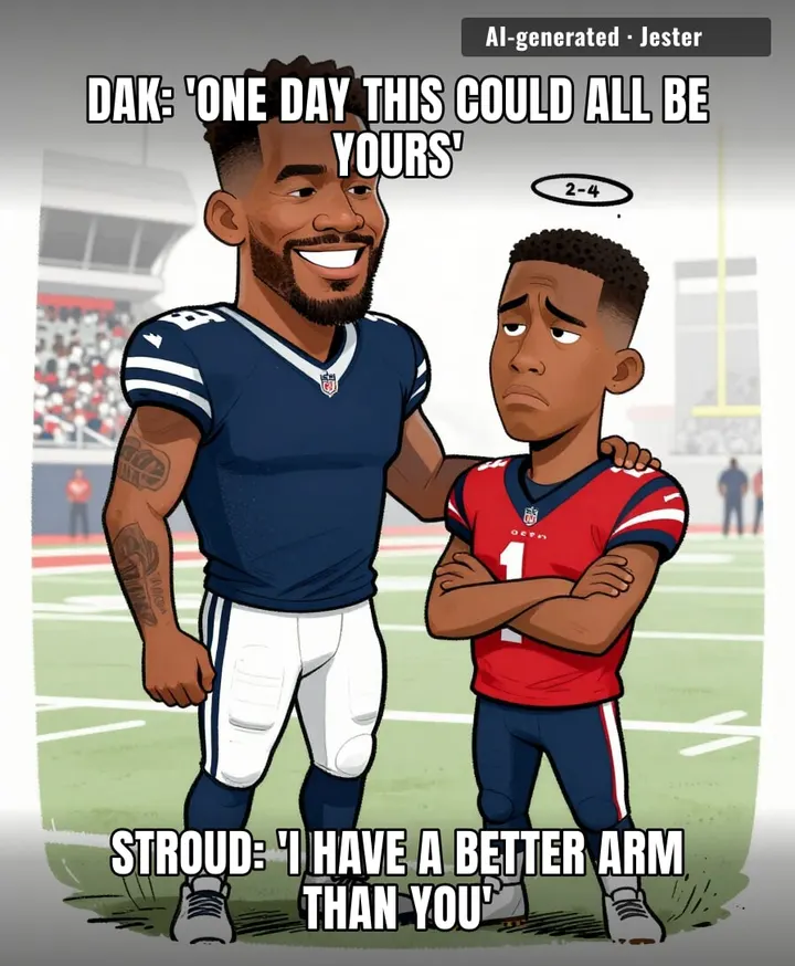 Dak teaching Stroud how to win exactly one playoff game