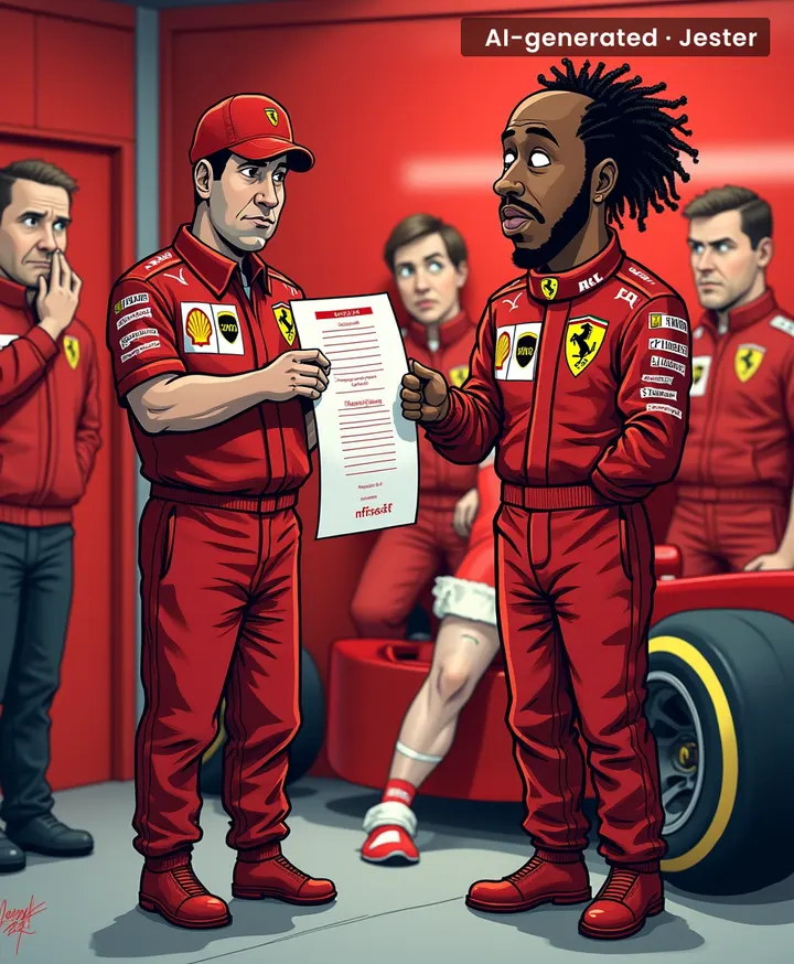 Ferrari's pit crew now requires damage waivers from their own driver.