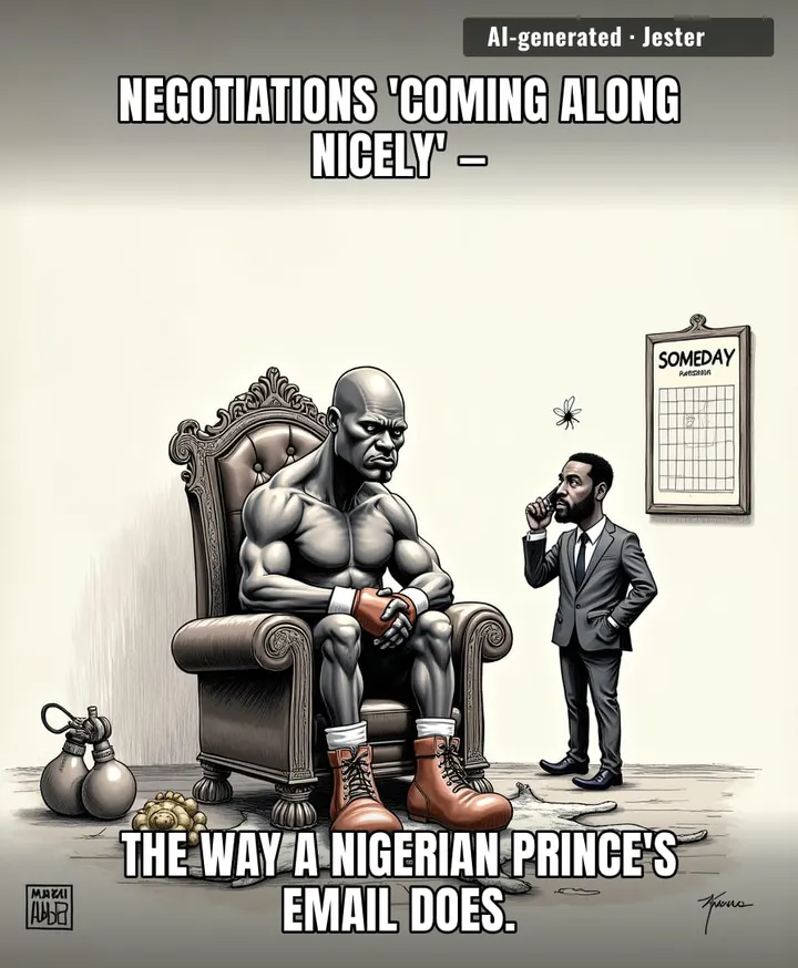 Chris Eubank Jr negotiating a ring return in Nigeria is like a Nigerian prince offering you millions — everyone's excited until they check the fine print.