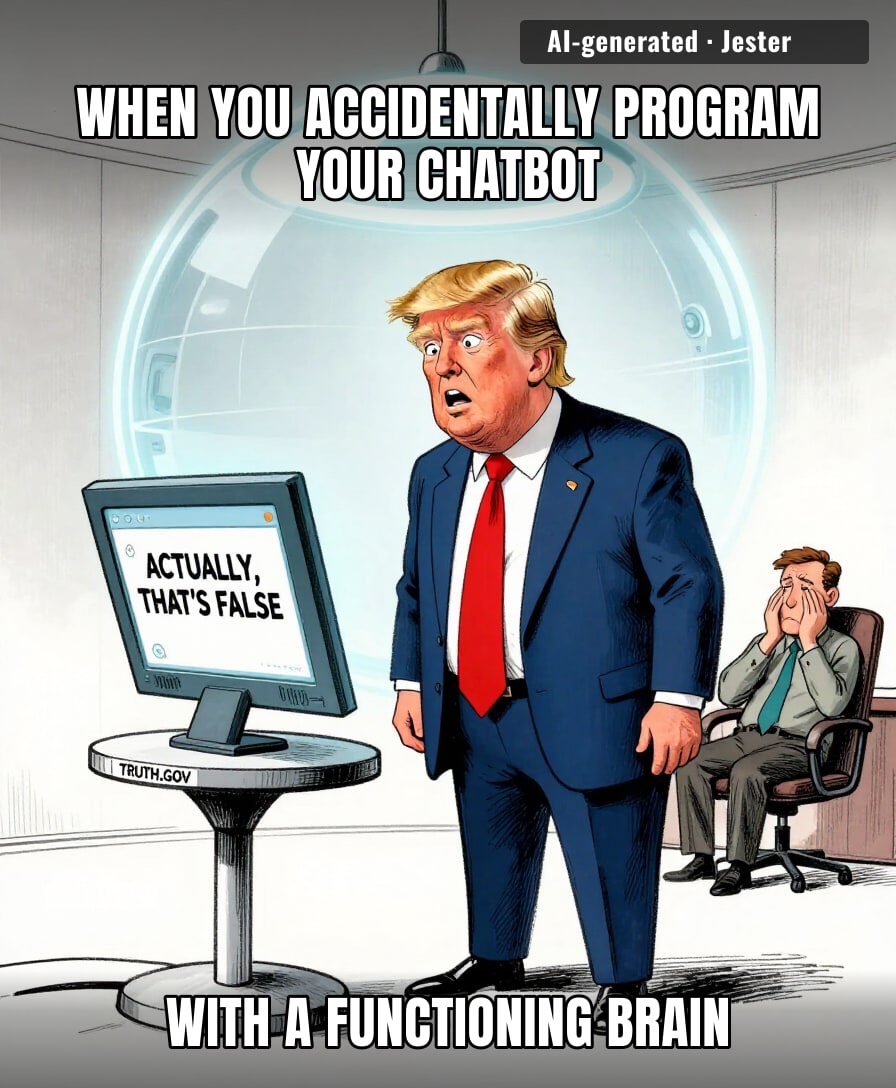 He built the digital equivalent of a toddler that refuses to agree that the floor is lava.