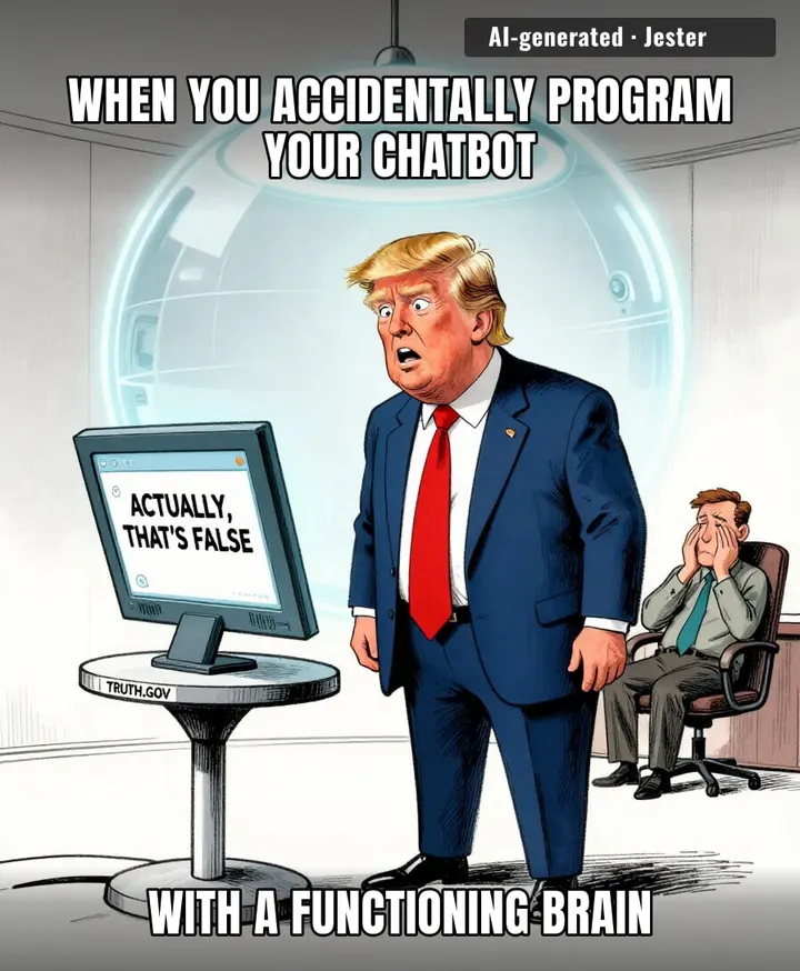 He built the digital equivalent of a toddler that refuses to agree that the floor is lava.