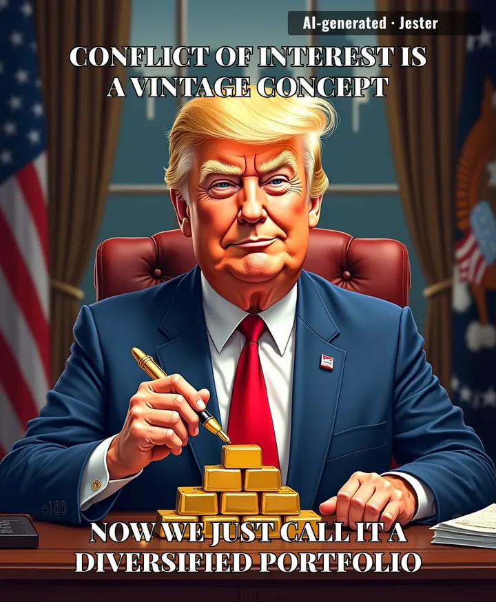 The only thing more impressive than the audacity is the fact that we're all still waiting to see if the rules apply to the guy who owns the rulebook.