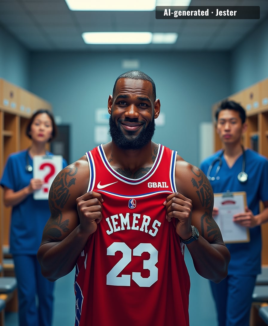 LeBron to Philadelphia: finally, a duo more injury-prone than his own ankles.