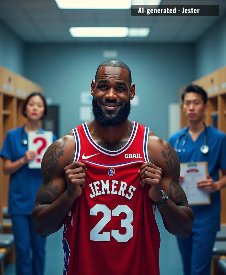 LeBron to Philadelphia: finally, a duo more injury-prone than his own ankles.
