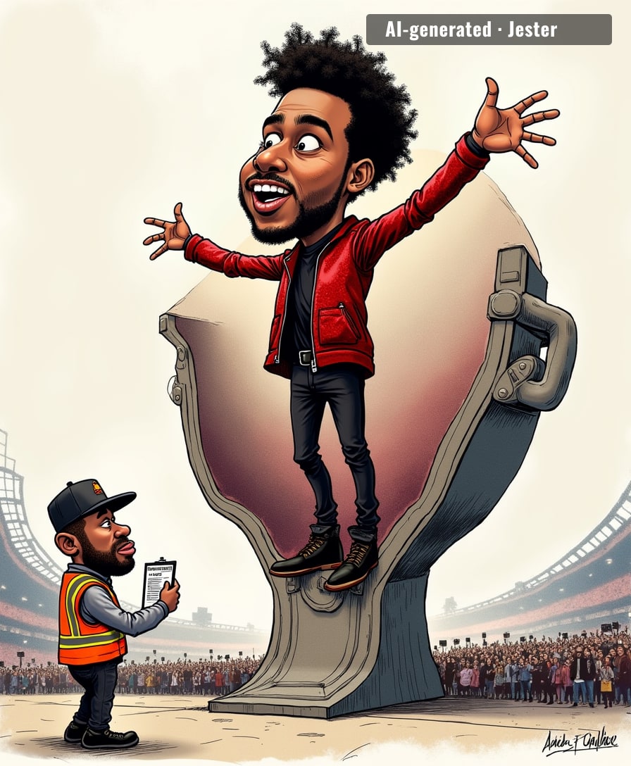The Weeknd's ego is the only thing at Wembley that didn't need a ticket.