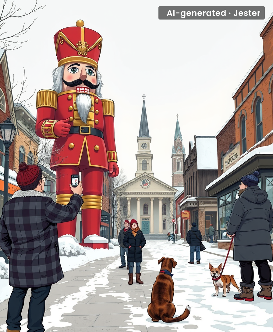 Nobody asked for a 100-foot nutcracker, but now I'm worried about its heating bill.