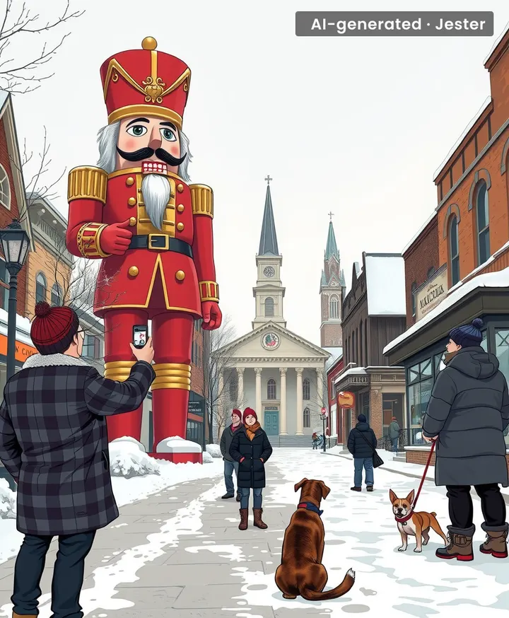 Nobody asked for a 100-foot nutcracker, but now I'm worried about its heating bill.