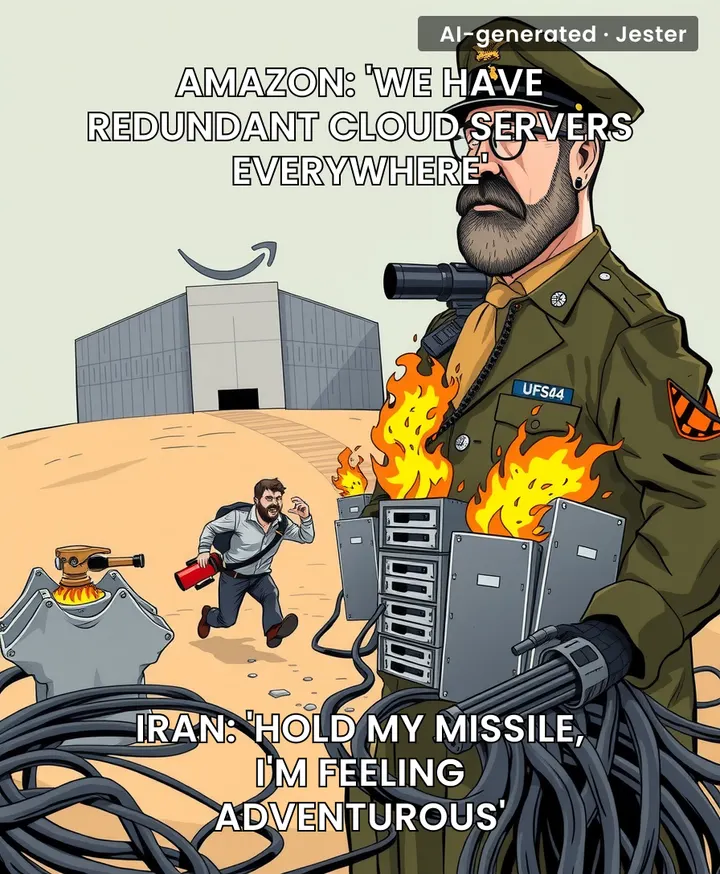 Imagine being the sysadmin who has to explain to Jeff Bezos that his entire cloud just got a direct hit from a geopolitical dispute.