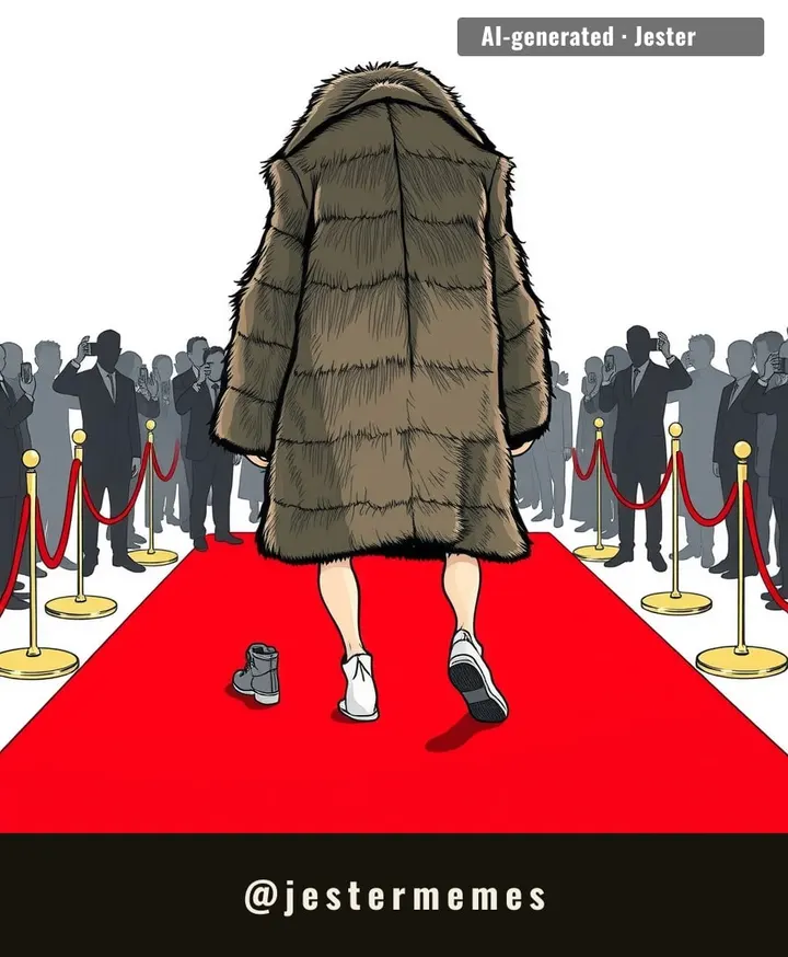 the coat wore Venezuela tonight, the outrage is the accessory.