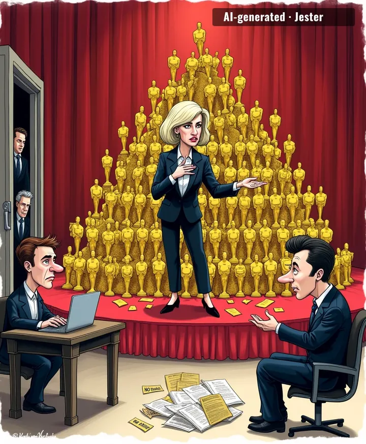 Won every award, still had to wait for a colleague to write her a job. Hollywood really said 'we'll call you' and then let the Antichrist handle it.