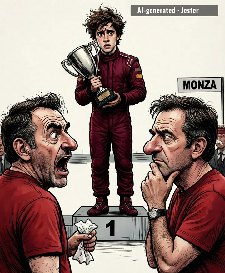 Ferrari fans are so used to crying at Monza that a win has them checking if their tears have an expiry date.