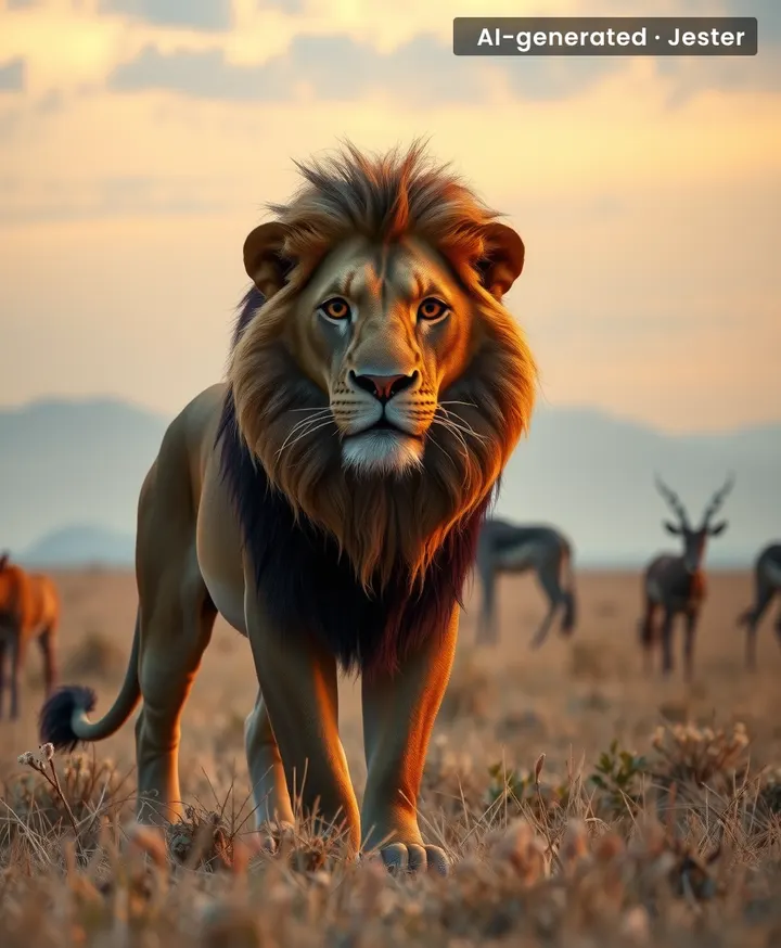 Wild prey remains the cornerstone of lion survival, even as human encroachment grows.
