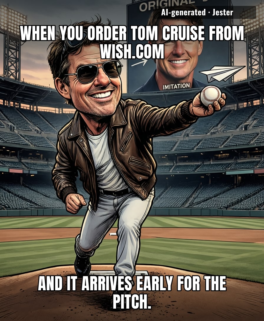 Jerome LeBlanc now has a career, but Tom Cruise still has to jump off buildings for a living.