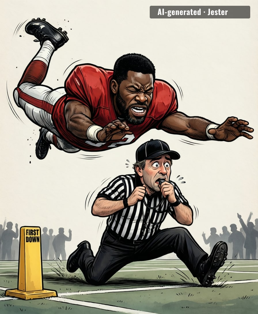 Kenneth Walker went parallel to the ground for a first down — I have not gone parallel to anything since 2019, and the ground did not reward me.