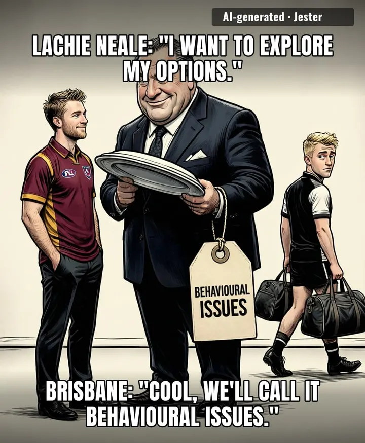 AFL clubs handle a trade request the way a bad ex handles a breakup — suddenly you were 'toxic' the whole time.