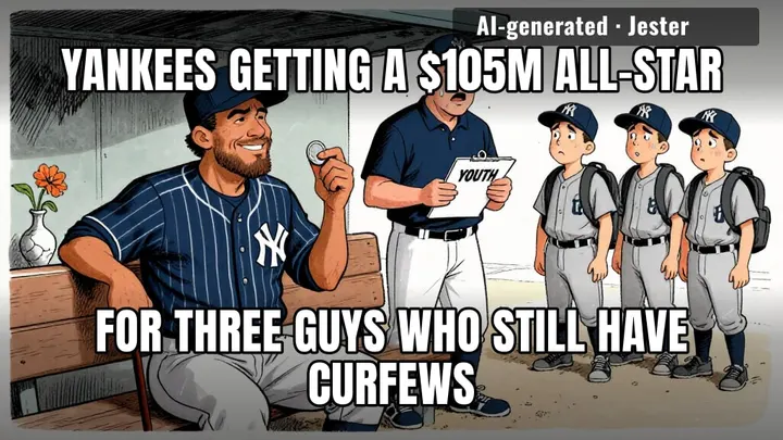three kids who haven't even learned to shave for one guy who has to ice his knees