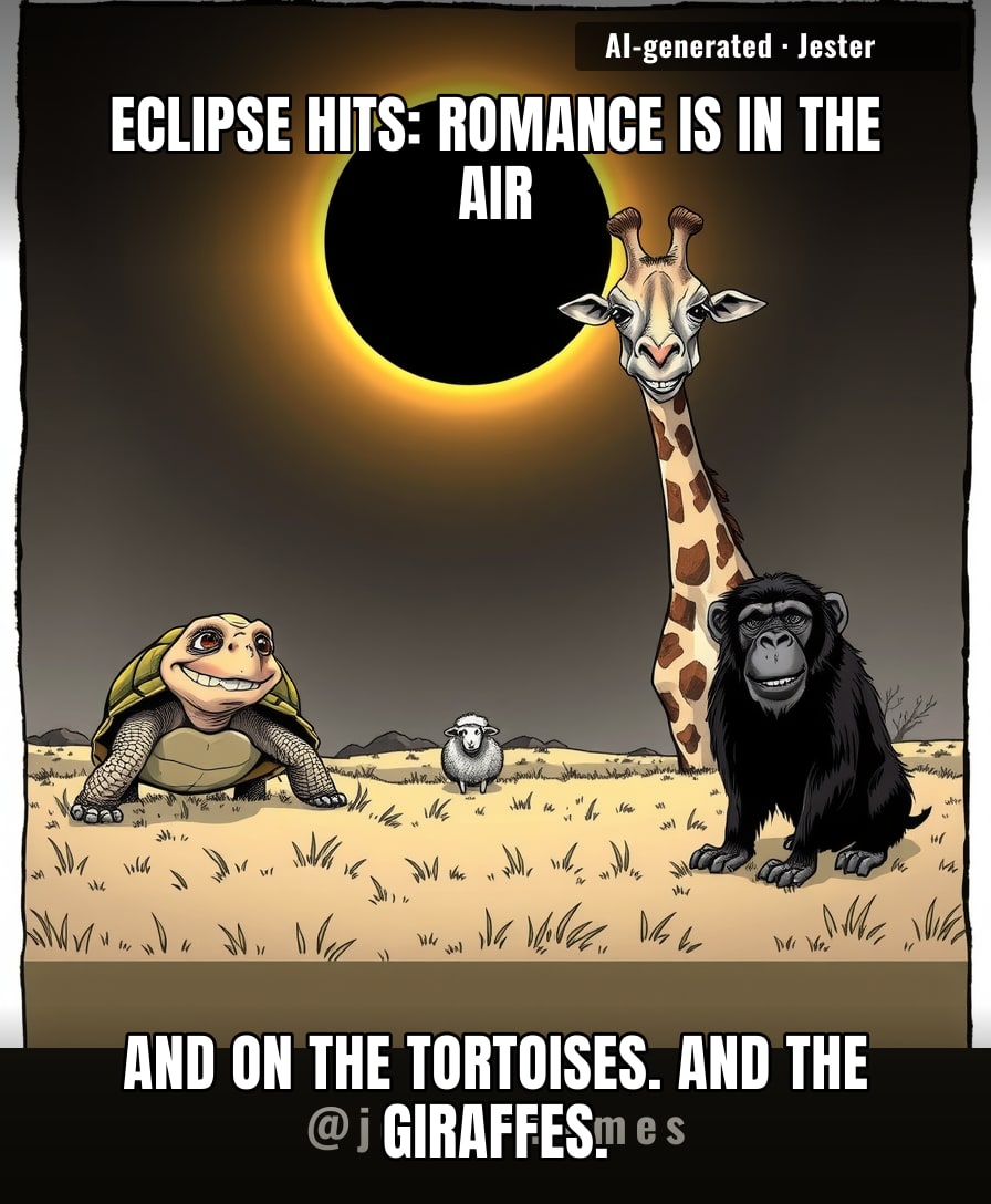 The eclipse turns animals into horndogs, but my Tinder matches still ghost me during a total blackout.