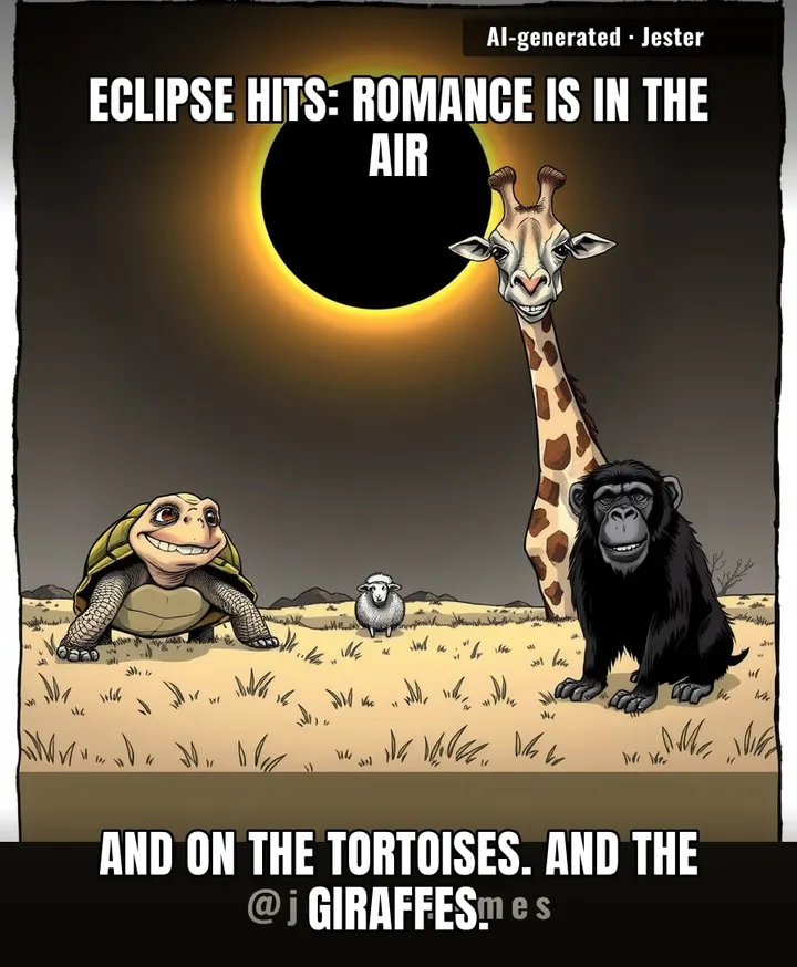 The eclipse turns animals into horndogs, but my Tinder matches still ghost me during a total blackout.