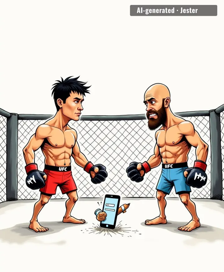 Two men will bleed for our entertainment and get summarized in 40 words by a bot named after a search engine.