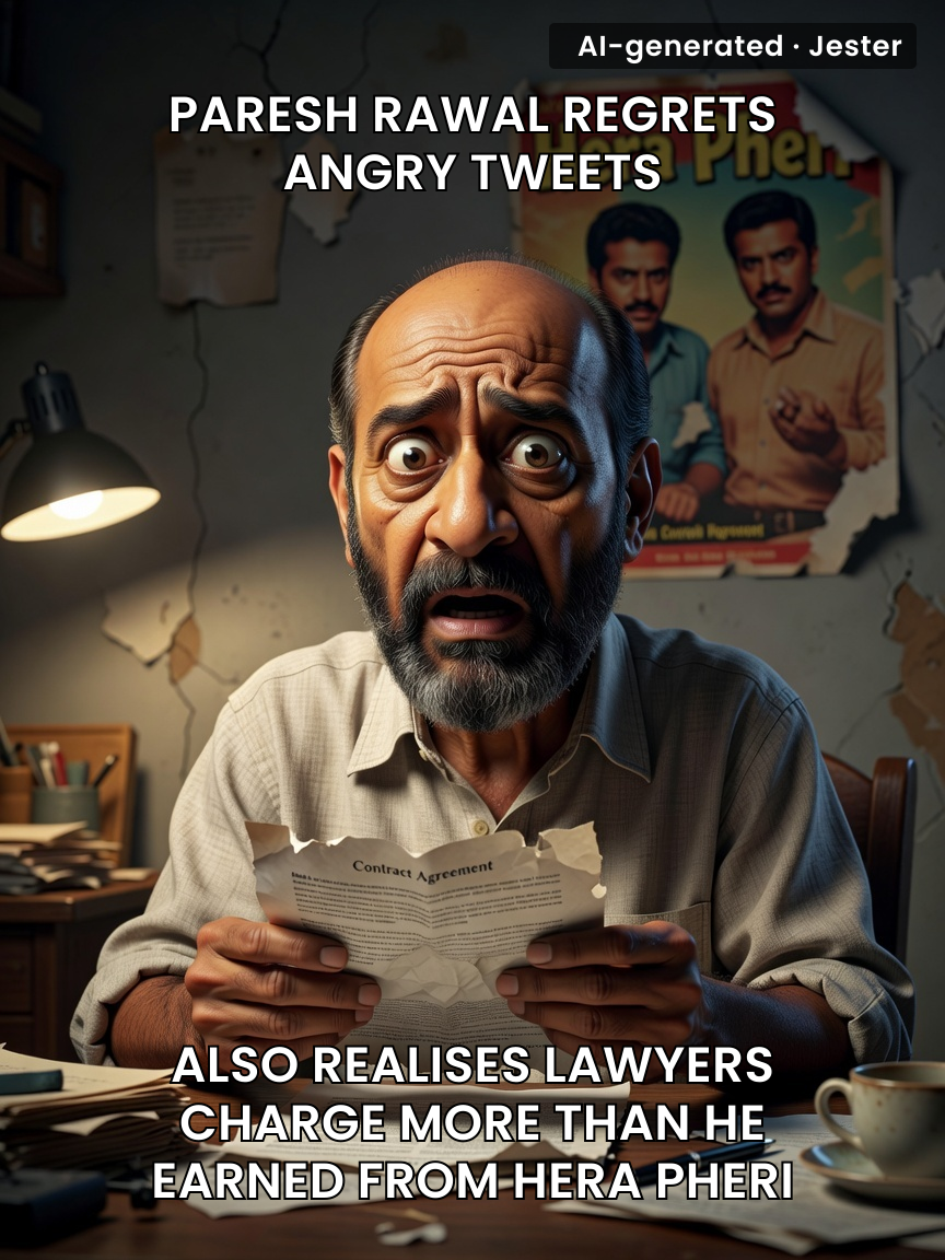 The Hera Pheri of his own words: when the punchline comes back with a legal notice.