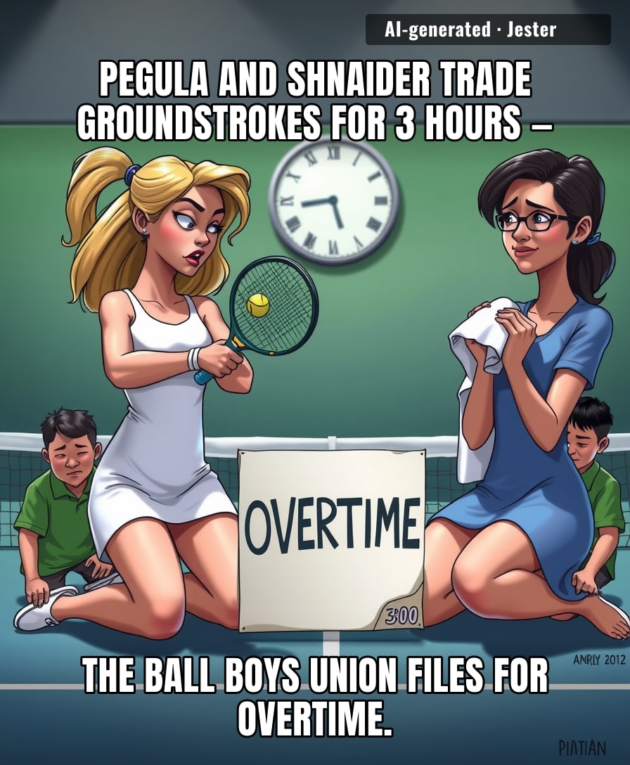 Three hours of baseline rallies and the only thing exhausted is the ball boys' union.