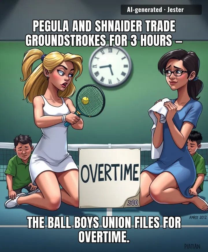 Three hours of baseline rallies and the only thing exhausted is the ball boys' union.