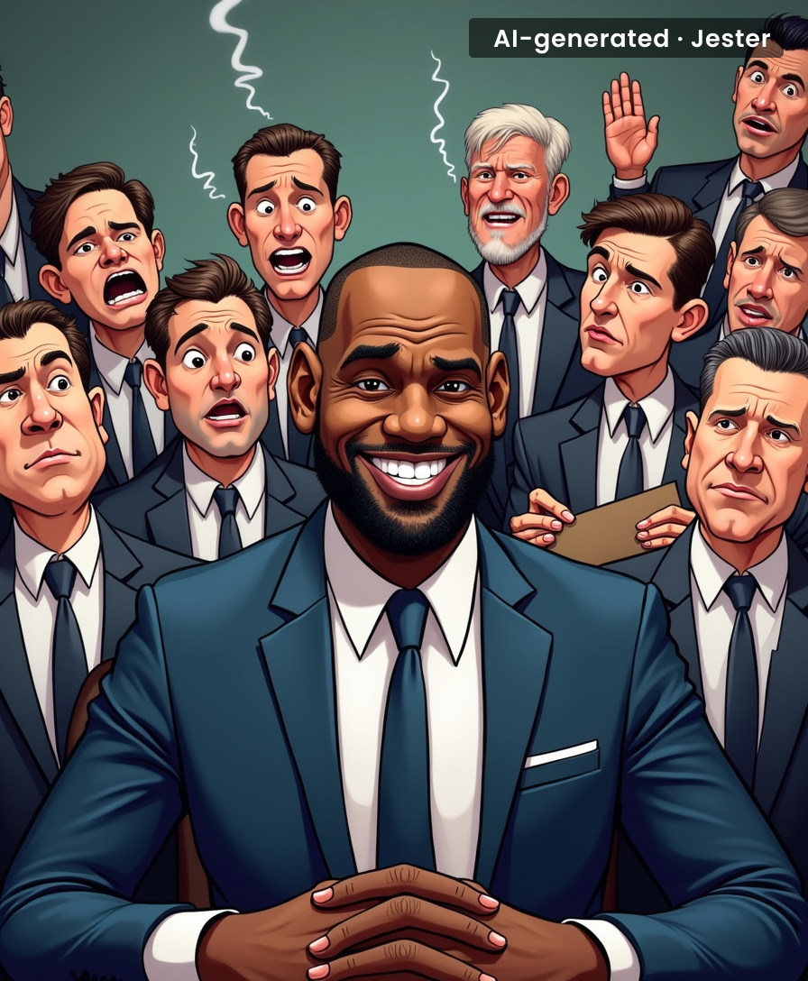 LeBron's lips are the only thing that's actually locked down this season.