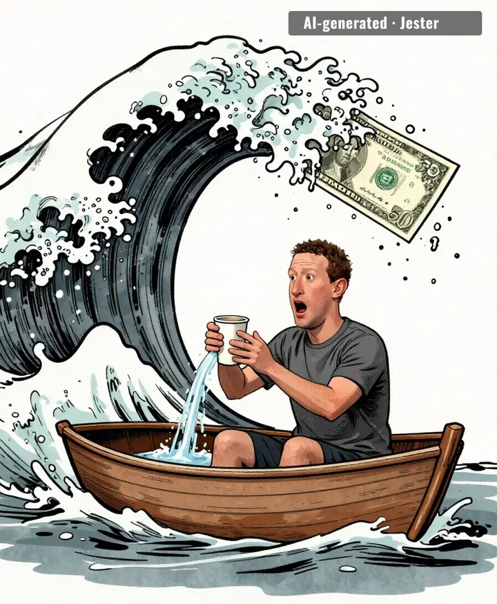 he's bailing with the apologies, which is why he's sinking