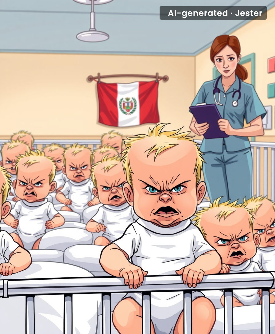 The only thing thicker than Peru's baby registry is Haaland's Norwegian brows.