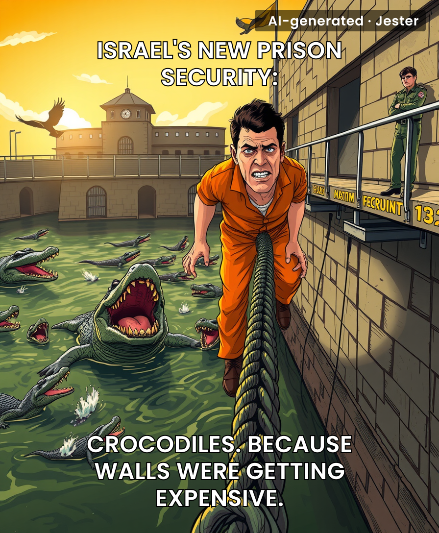 Prison escapees now have to worry about getting eaten before they can celebrate their freedom on Instagram.