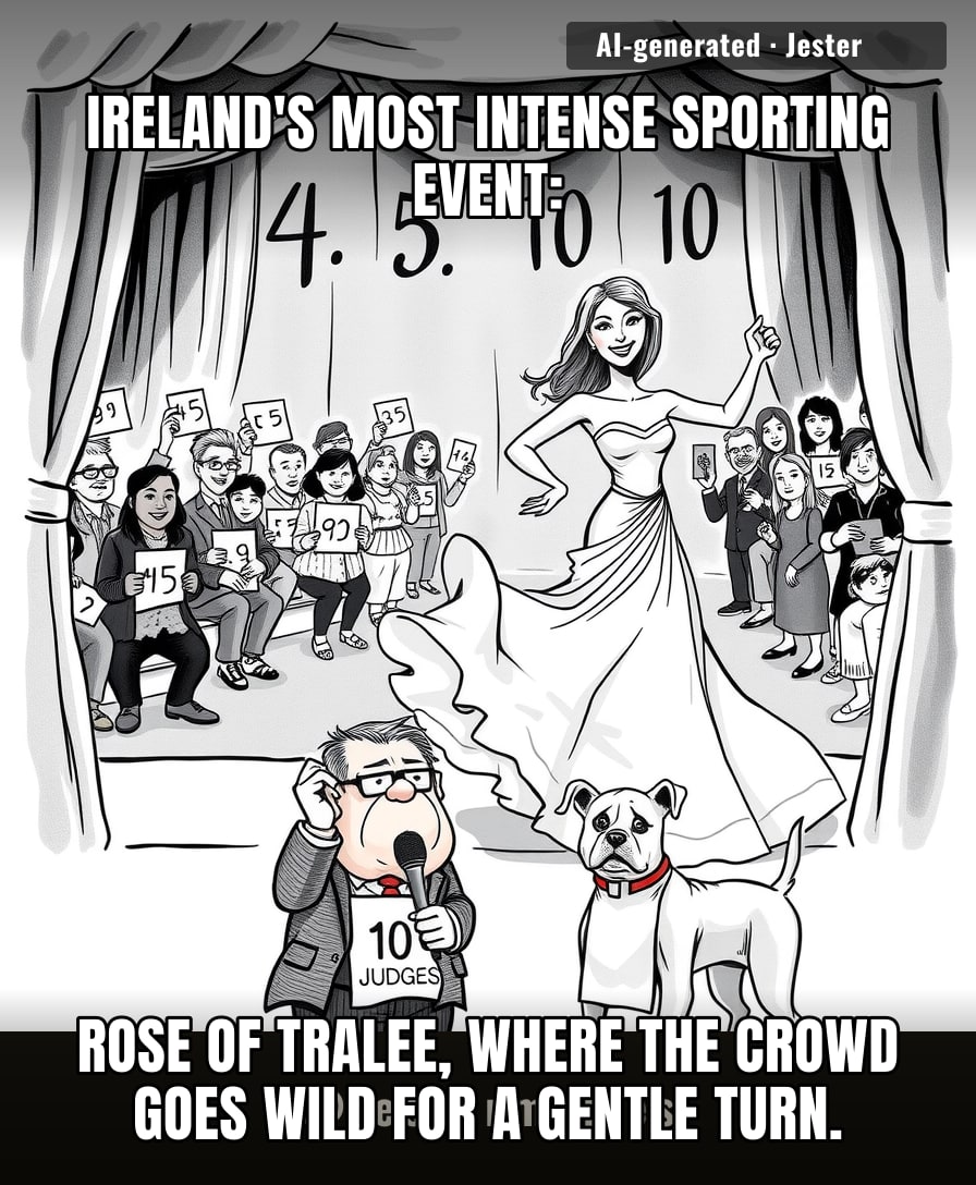Rose of Tralee: the only competition where the winner's prize is a lifetime supply of 'you're grand' and a free pass on cardio.
