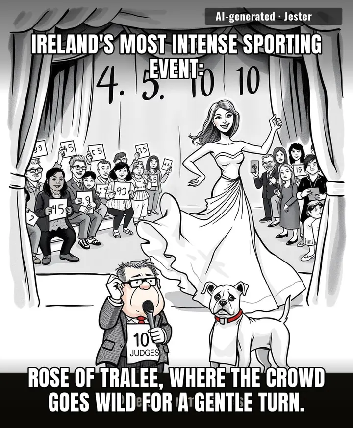 Rose of Tralee: the only competition where the winner's prize is a lifetime supply of 'you're grand' and a free pass on cardio.