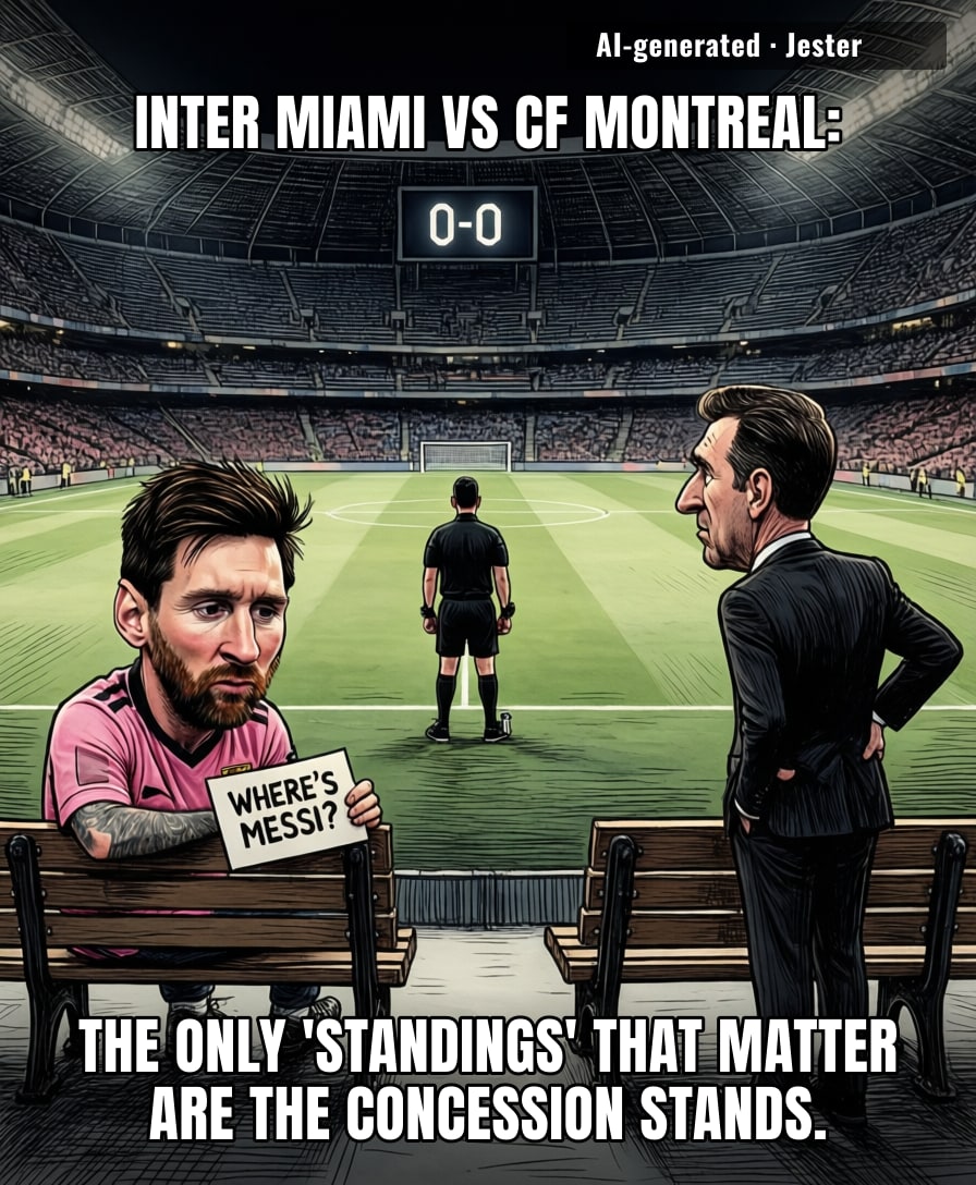 Watching Inter Miami without Messi is like watching a cooking show where the chef forgot the ingredients — all technique, no flavor.