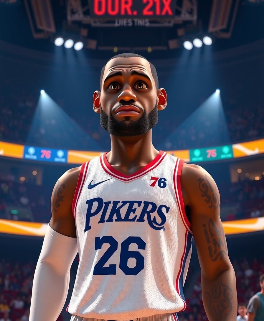 LEBRON JAMES TO PHILADELPHIA. TWO YEARS, $8 MILLION.