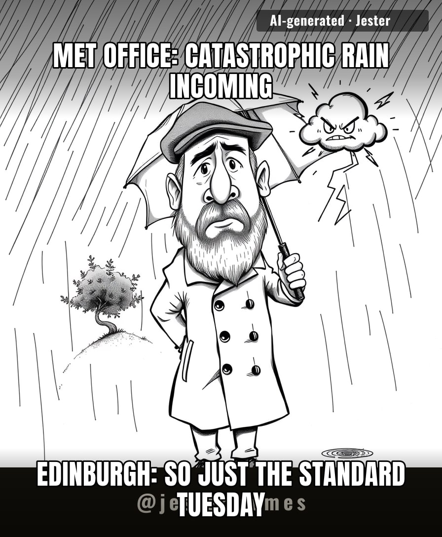 an entire city whose personality is just 'it rains here, deal with it'