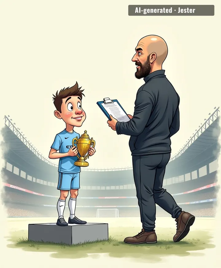 The award's shiny but the real trophy is surviving Pep's squad rotation long enough to get a start.