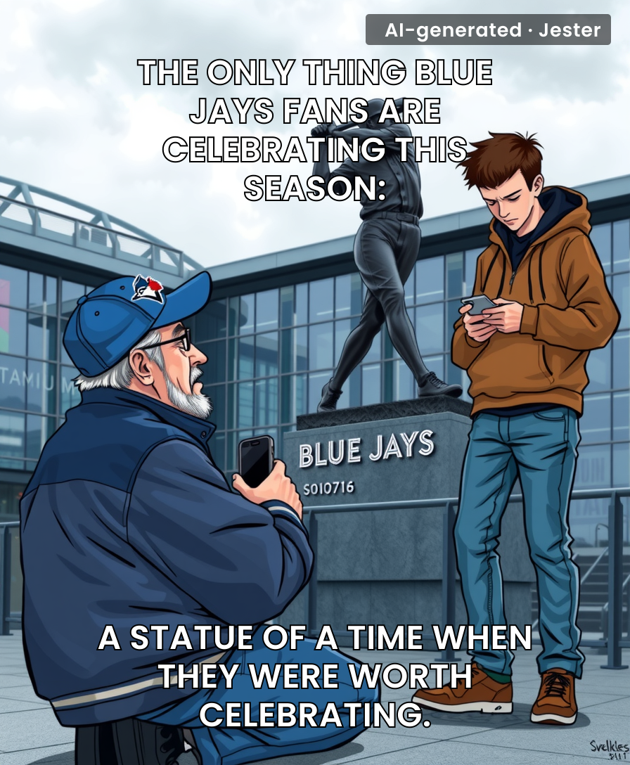 The Blue Jays' statue is the only thing that's stood the test of time at Rogers Centre.