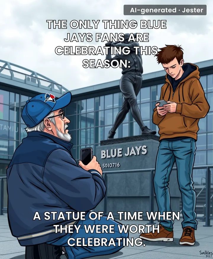 The Blue Jays' statue is the only thing that's stood the test of time at Rogers Centre.