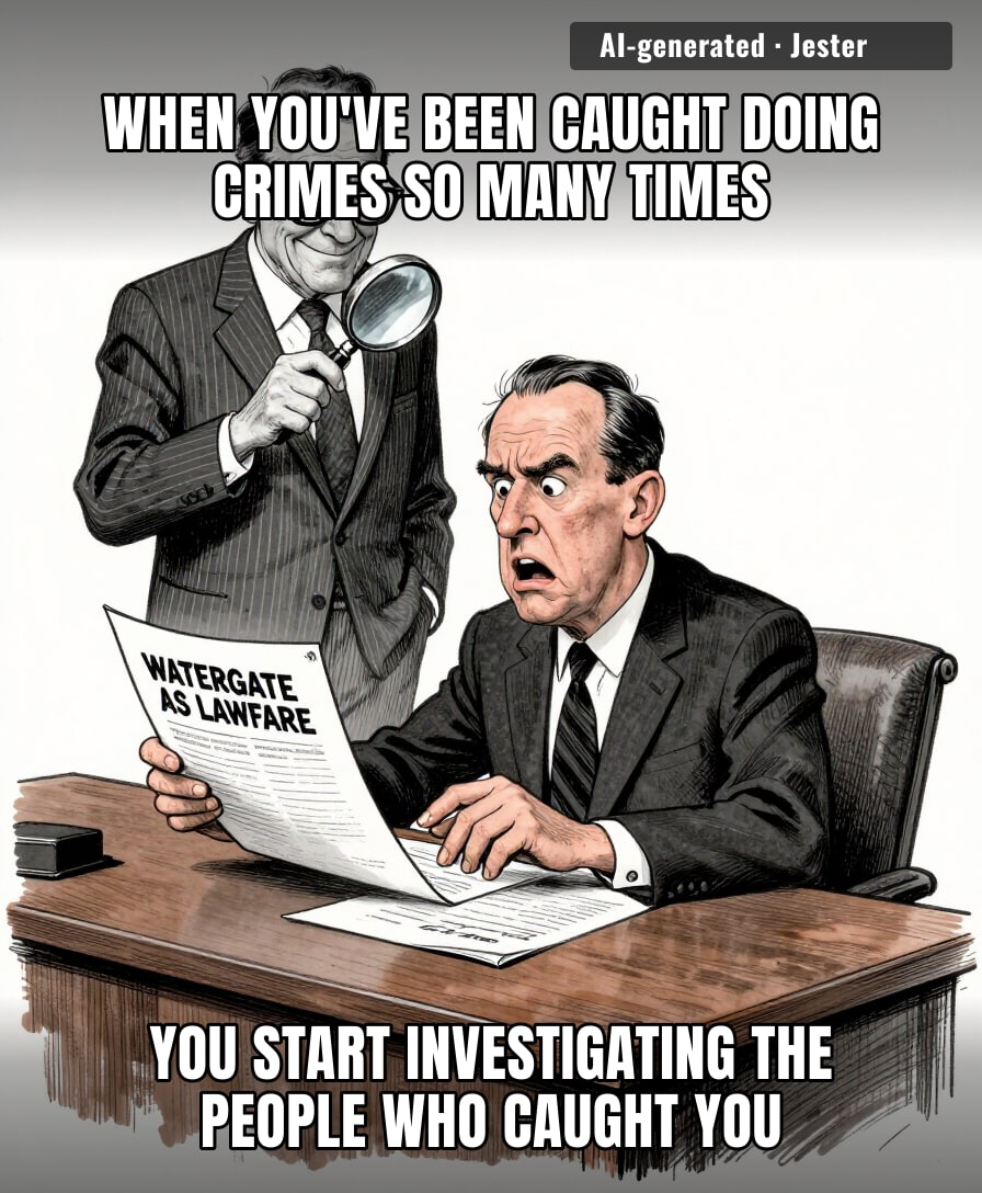 The DOJ is now a time machine for Nixon's ego.