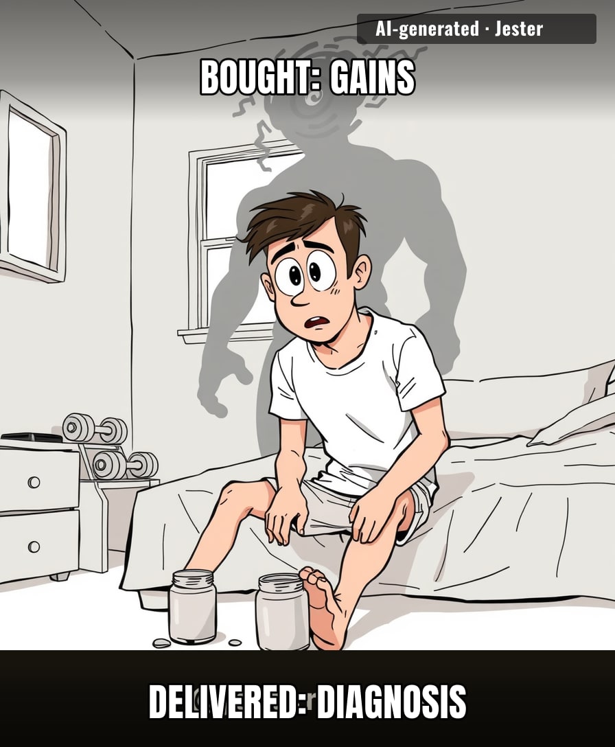 Dude wanted biceps like Dwayne, got a psyche like Smeagol.