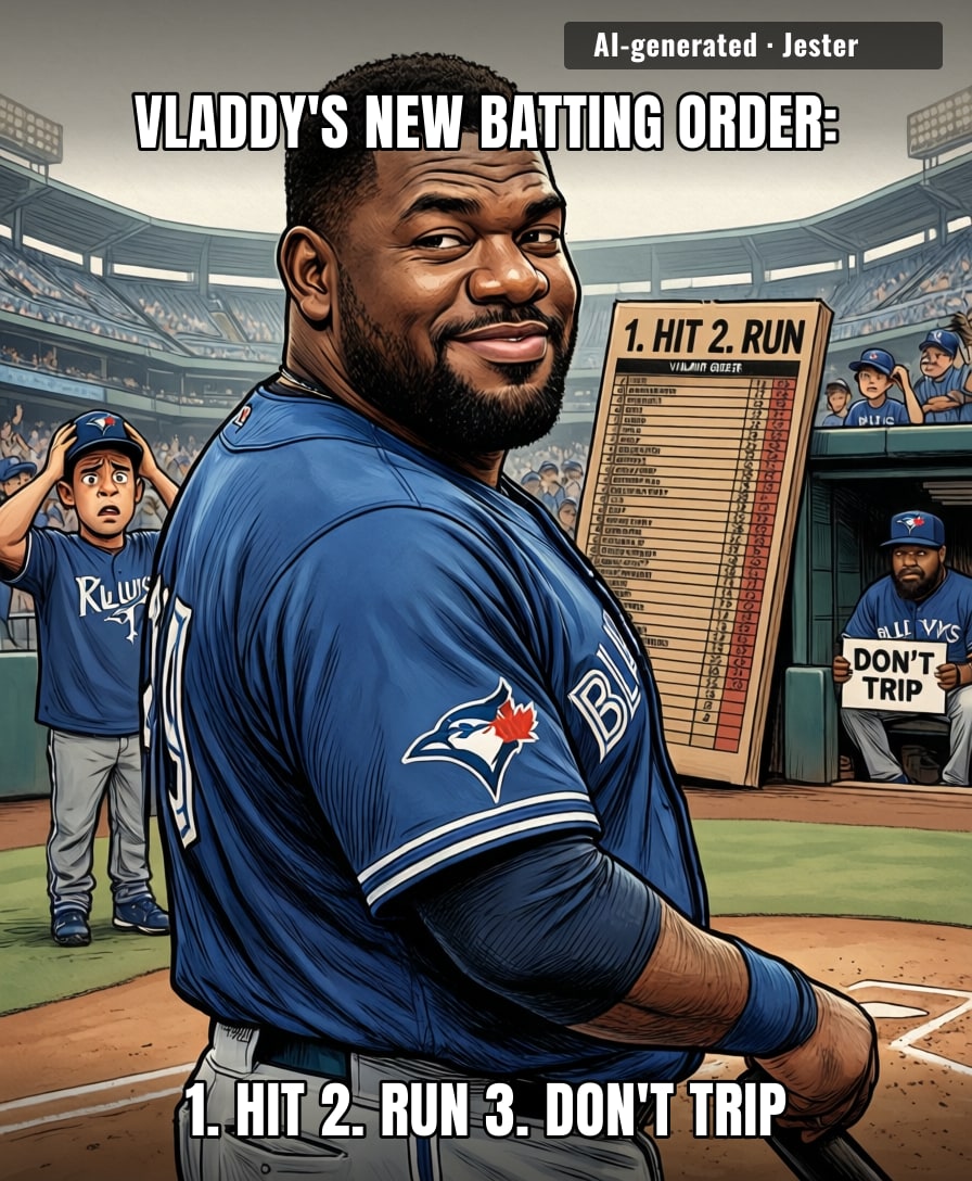 Blue Jays announce a Guerrero change and Royals fans check if they can still blame the umpires.